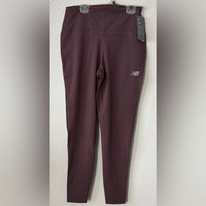 New Balance Deep Purple Active Leggings NWT.  L